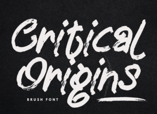 Critical Origins Brush Font