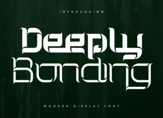 Deeply Bonding Font