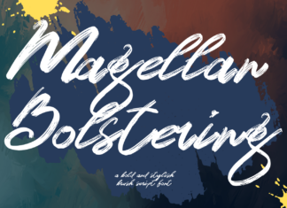 Magellan Bolstering Brush Font