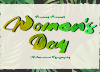 Women’s Day Brush Font