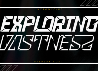 Exploring Vastness – Sport Font