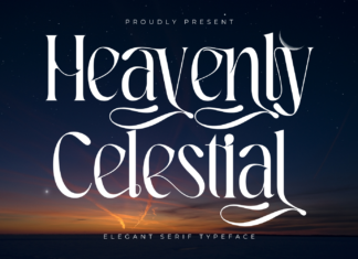 Heavenly Celestial Font