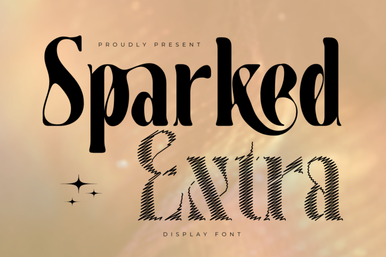 Sparked Extra - Ligature Serif Font