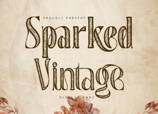 Sparked Vintage Font