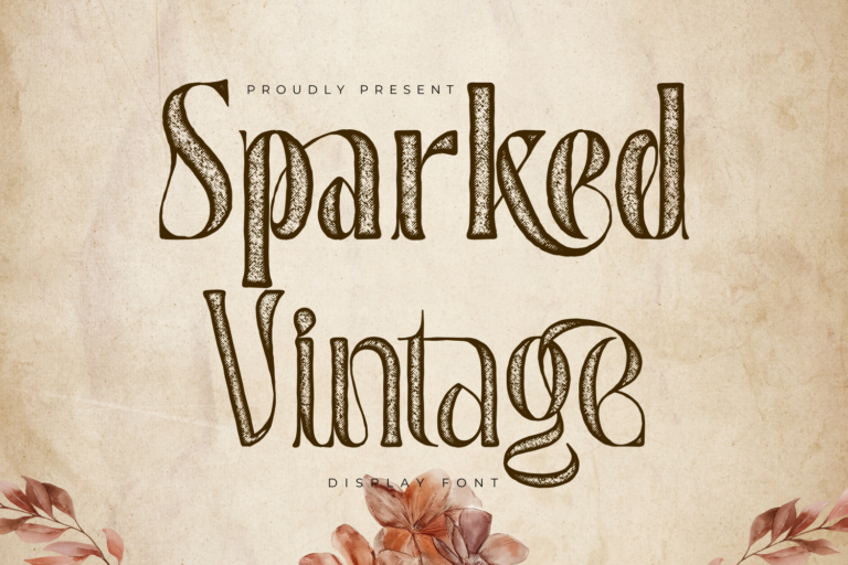 Sparked Vintage Font