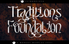 Traditions Foundation | Ligature Font