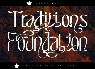 Traditions Foundation | Ligature Font