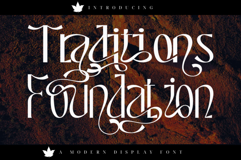 Traditions Foundation | Ligature Font