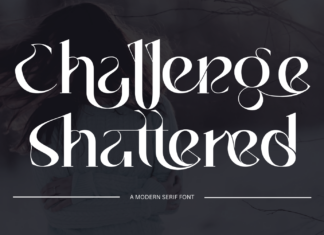 Challenge shattered – Modern Serif Font