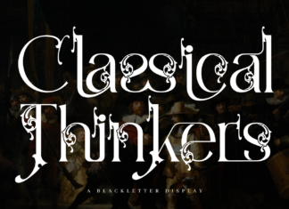 Classical Thinkers – Baroque Font