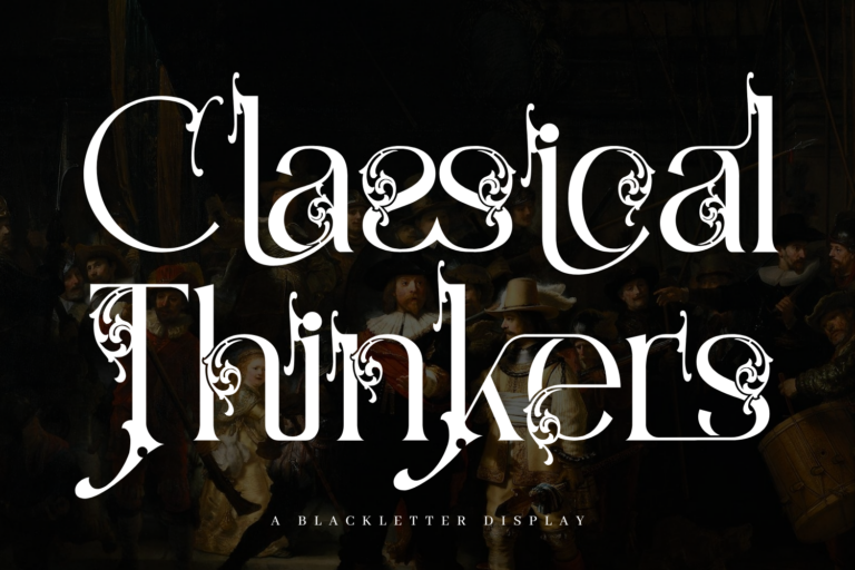 Classical Thinkers - Baroque Font