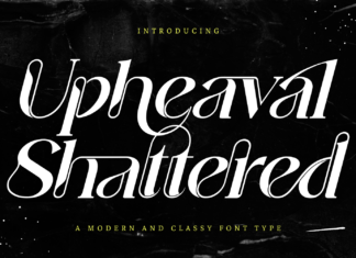 Upheaval Shattered – Unique Font