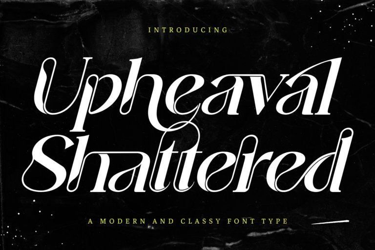 Upheaval Shattered - Unique Font