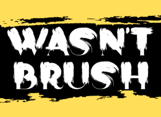 Wasn’t Brush Font
