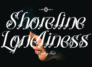 Shoreline Loneliness – Baroque Font