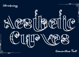 Aesthetic Curves – Gothic Font