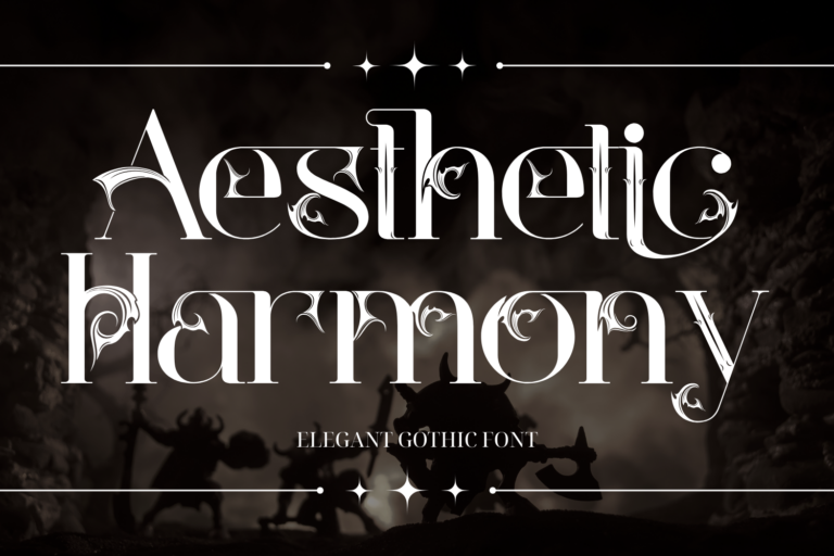 Aesthetic Harmony - Gothic Font