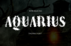 Aquarius Thorny Font