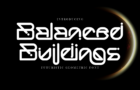 Balanced Buildings - Futuristic Font