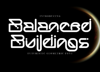 Balanced Buildings – Futuristic Font