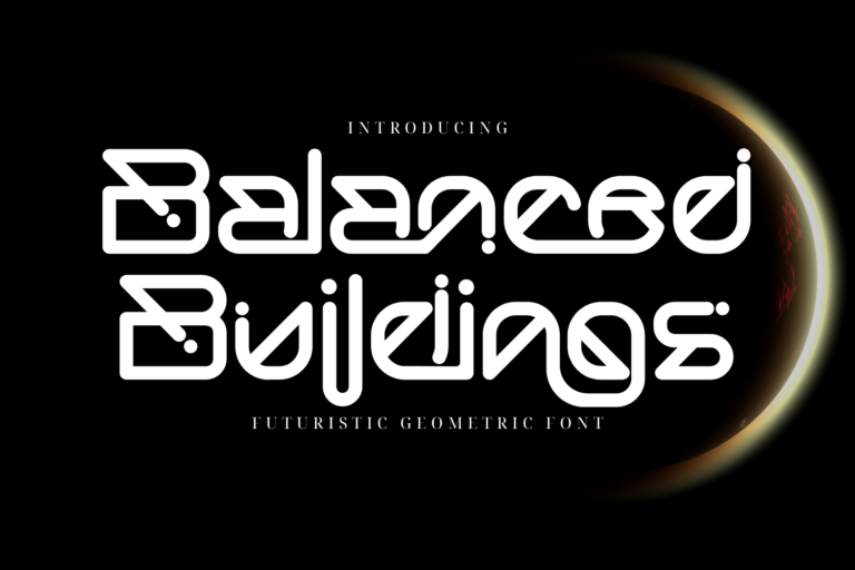 Balanced Buildings - Futuristic Font