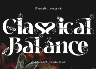 Classical Balance – Decorative Font