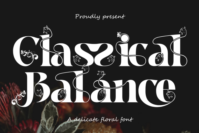 Classical Balance - Decorative Font
