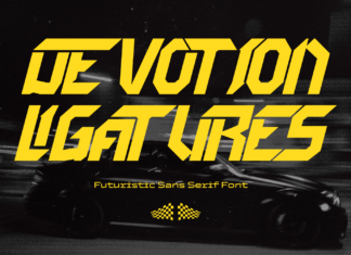 Devotion Ligatures – Futuristic Font