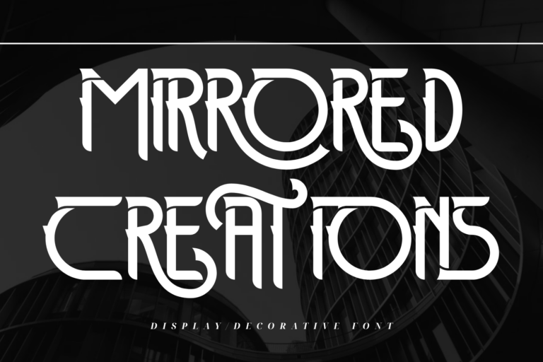 Mirrored Creations - Art Deco Font