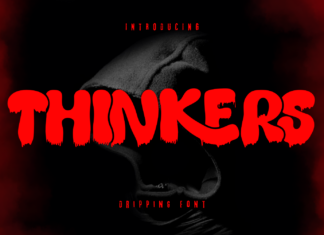 Thinkers Dripping Font