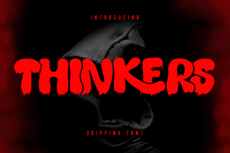 Thinkers Dripping Font