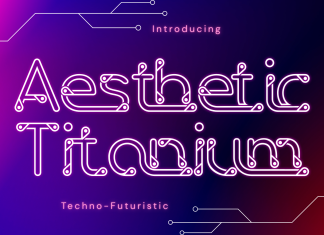 Aesthetic Titanium – Neon Tech Font