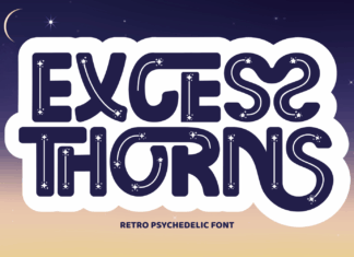 Excess Thorns – Playful Font