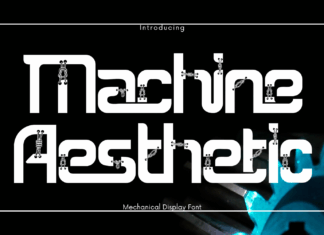 Machine Aesthetic Font