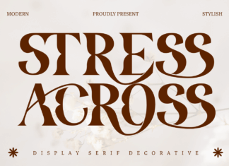 Stress Across – Ligature Serif Font