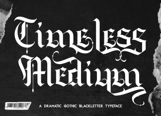 Timeless Medium – Blackletter Font