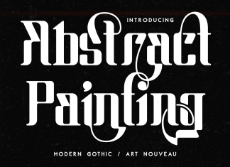 Abstract Painting Font