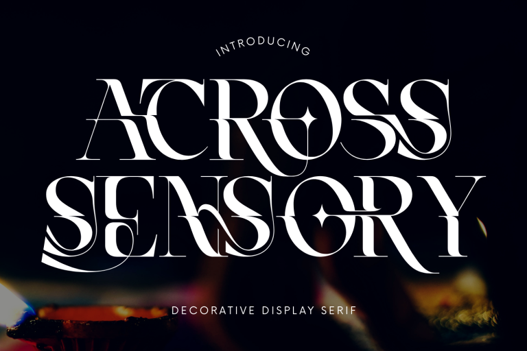Across Sensory Modern Serif Font