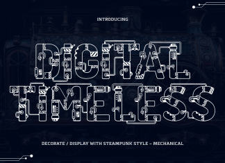 DIGITAL TIMELESS TECHNO FONT
