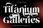 Titanium Galleries Luxury Serif Font