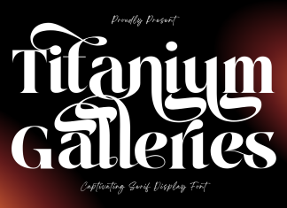 Titanium Galleries Luxury Serif Font